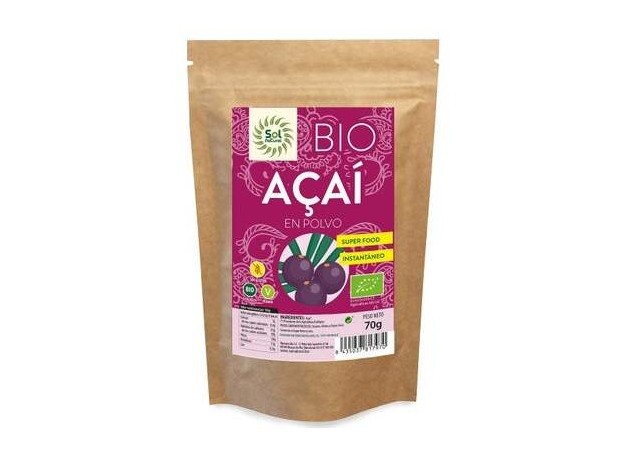 Solnatural Acai Polvo Bio S/G Vegano 70G