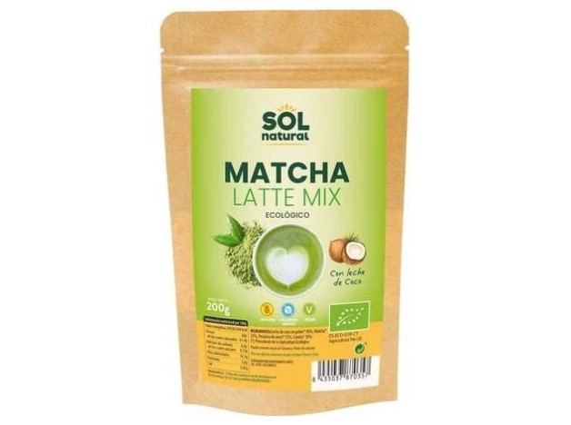 Matcha Latte Mix Con Leche De Coco 200Gr. Bio Sg