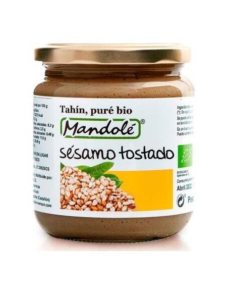 Mandole Puré De Sésamo Tostado Bio 700G