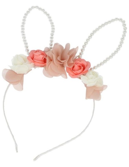 Inca Diadema Con Orejitas De Conejo Y Flores 1Ud