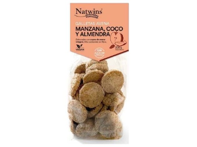 Natwins Galletas De Avena Manzana Coco Almendra...