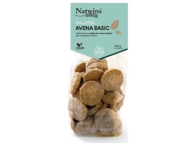 Natwins Galletas De Avena Basic Bio 200G