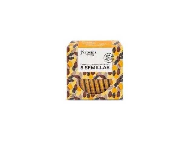 Natwins Barritas De 5 Semillas Bio 80G