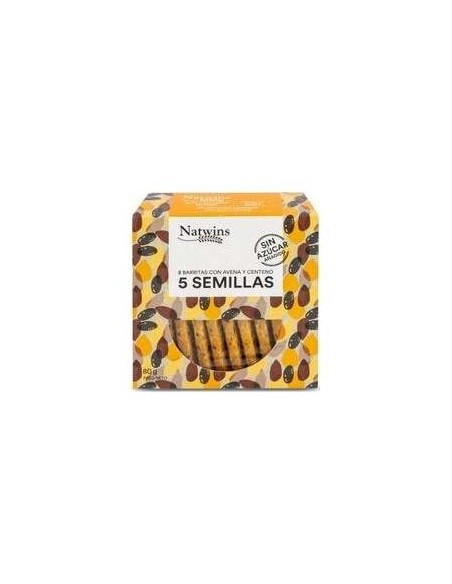 Natwins Barritas De 5 Semillas Bio 80G