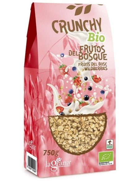 La Grana Crunchy Avena Frutos Del Bosque Eco 375G