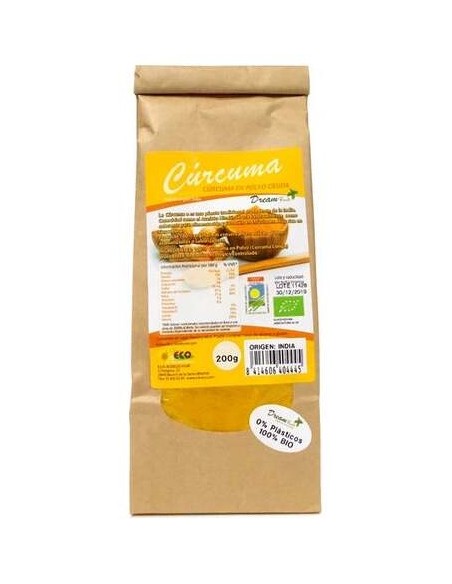 Dream Foods Cúrcuma En Polvo Cruda Bio 200G