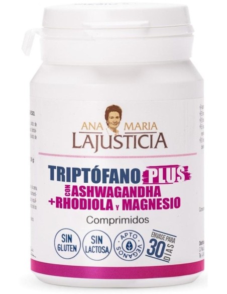 Ana Maria Lajusticia Triptófano Plus Con Ashwagandha + Rhodiola Y Magnesio 60Comp