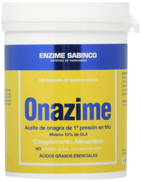 Onazime Aceite Onagra 500Mg. 1 Pr.180Perlas