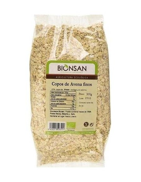Copos De Avena Finos Ecologicos Bionsan 500G