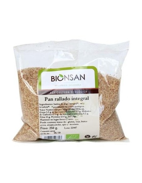 Bionsan Pan Rallado Integral 250G