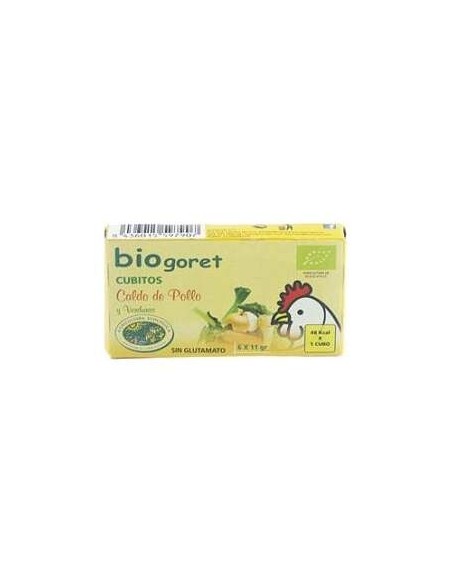 Bio Goret Caldo Pollo Verdur Cubitos Bio 66G