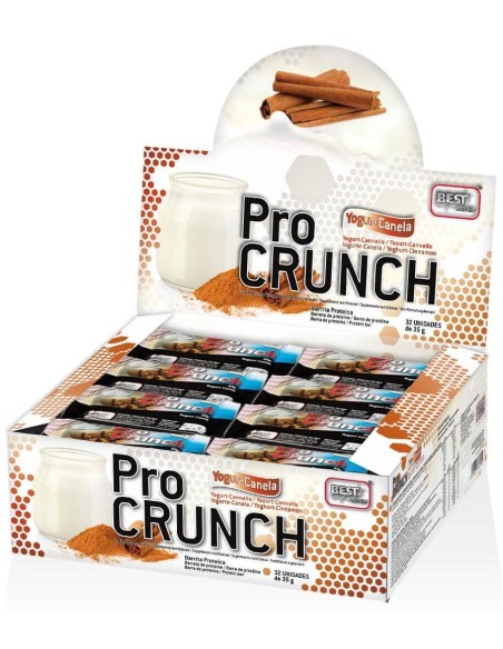 Pro Crunch Barrita Proteina 36% Yogur-Canela 32Udsx35 Gr