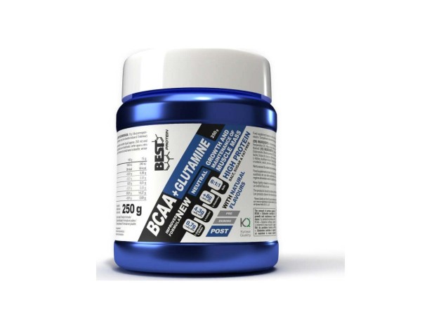 Best Protein Bcaa+ Glutamina 6.1.1 Sin Sabor 250G