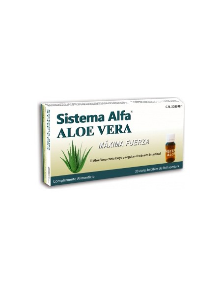 Sistema Alfa Aloe Vera Máxima Fuerza Ampollas, 20 X 10 Ml