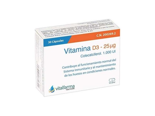 Vitalfarma Vitamina D3 25Mcg 30Caps