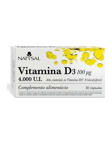Natysal Vitamina D3 4000Ui 30Caps