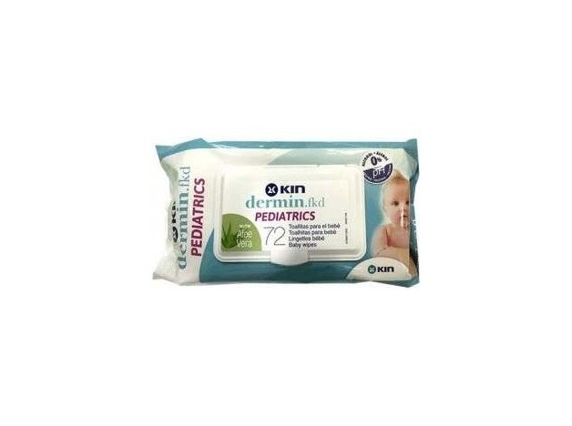 Kin Dermin Pediatrics Toallitas Aloe Vera 72 Uds