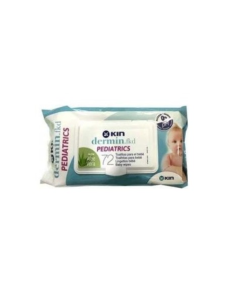 Kin Dermin Pediatrics Toallitas Aloe Vera 72 Uds
