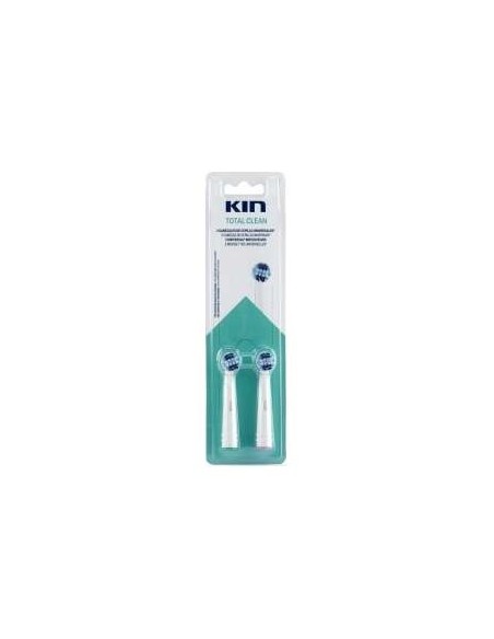 Kin Cepillo Dental Eléctrico Recambio Limpieza Total 2 U