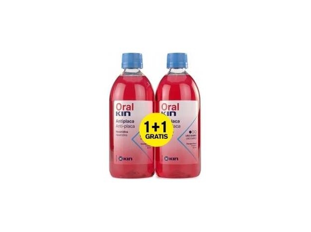 Oralkin Enjuague Bucal Anti-Placa Lote 2 Pz