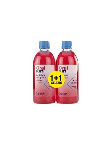 Oralkin Enjuague Bucal Anti-Placa Lote 2 Pz