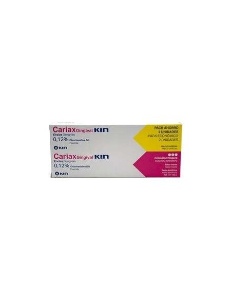 Cariax Gingival Encias Pack Pasta Dental 125Ml 2Ud