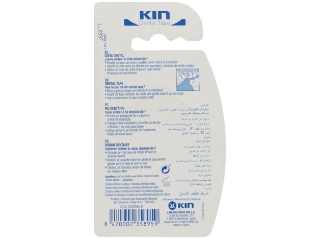 Kin Fluor Cinta Dental Menta 50 M, 1 Ud