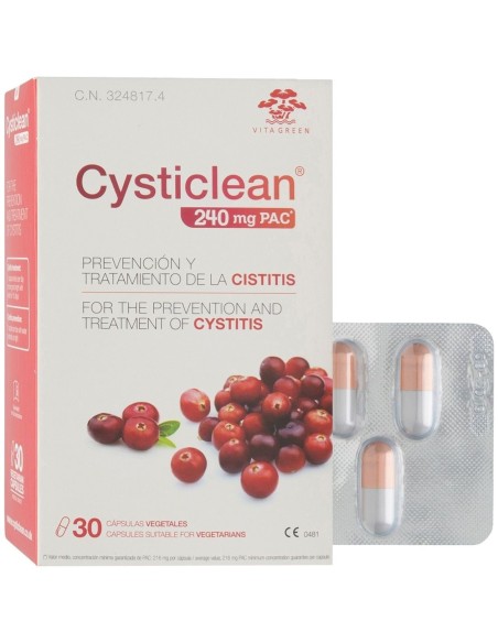 Cysticlean Clásico 240 Mg De Pac Y Arándano Rojo Cápsulas 30 U