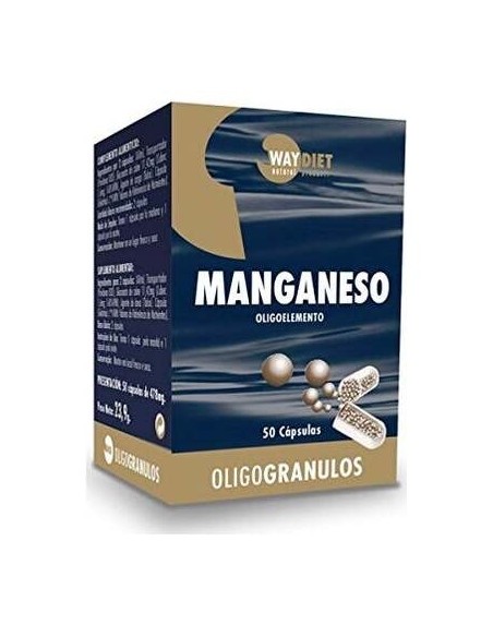 Waydiet Natural Manganeso Oligo Gránulos 50Caps