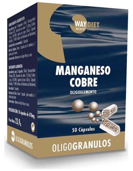 Manganeso-Cobre Oligogranulos 50Caps.