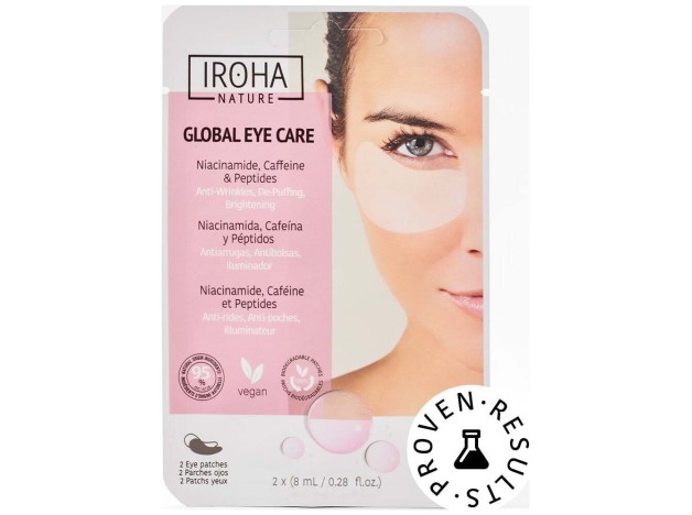 Iroha Nature Parches Ojos Niacinamida Cafeína Y...