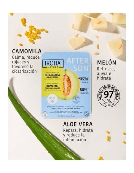Iroha Nature Mascarilla Facial Aftersun Reparadora 1Ud