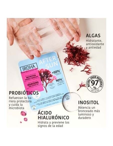 Iroha Nature Mascarilla Facial Aftersun Nutritiva 1Ud