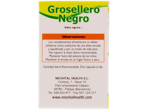 Grosellero Negro Microgranulos Neo 45Cap.
