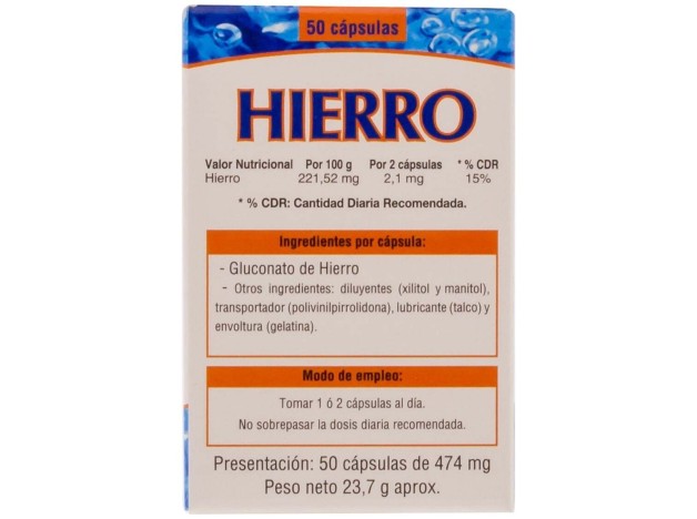 Hierro Microgranulos Neo 50Cap.