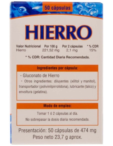 Hierro Microgranulos Neo 50Cap.