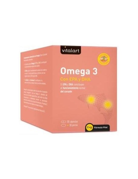 Vitalart Omega 3 Con Epa Y Dha 30Caps + 30 Perlas