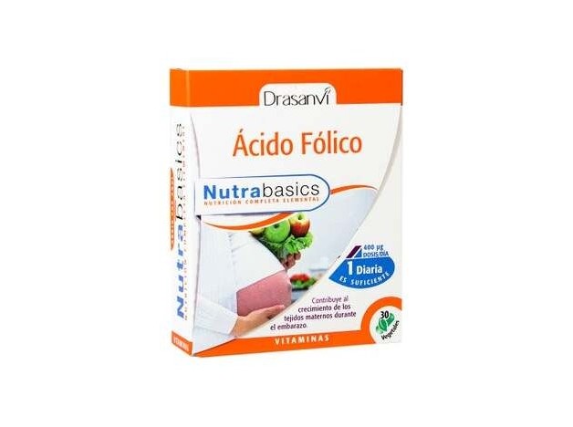 Drasanvi Ácido Fólico Nutrabasics 30Caps