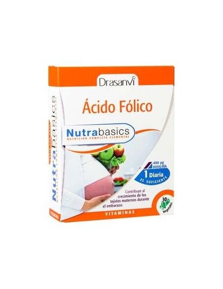 Drasanvi Ácido Fólico Nutrabasics 30Caps