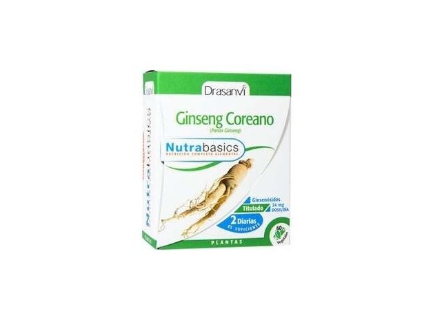 Nutrabasics Ginseng Coreano 60Caps.