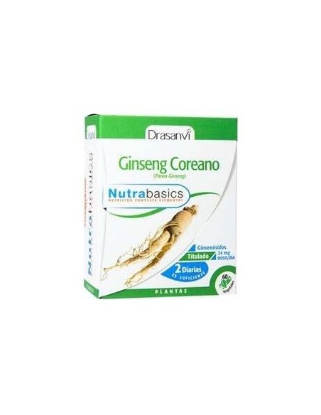 Nutrabasics Ginseng Coreano 60Caps.