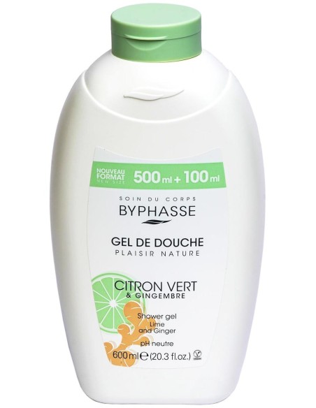 Byphasse Limón Verde %26 Jengibre Gel Ducha 600Ml
