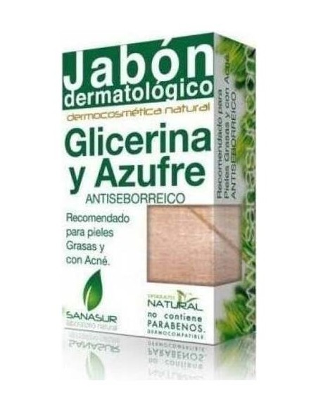 Sanasur Jabón Glicerina Y Azufre, 100 G