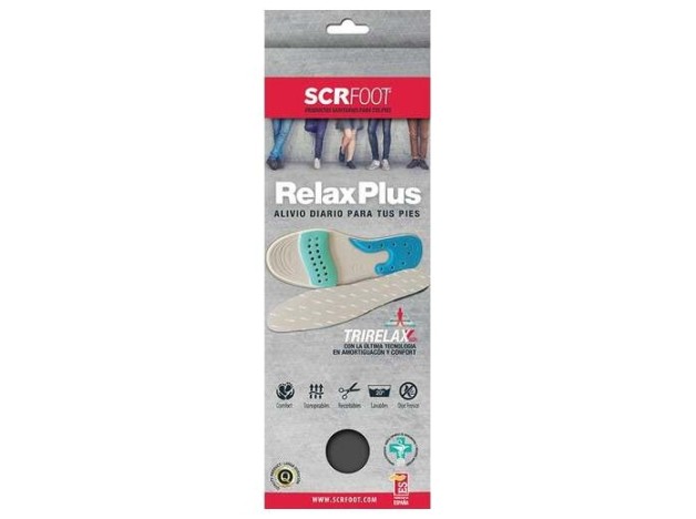 Scr Foot Relax Plus Plantillas Recortables T-Xl...