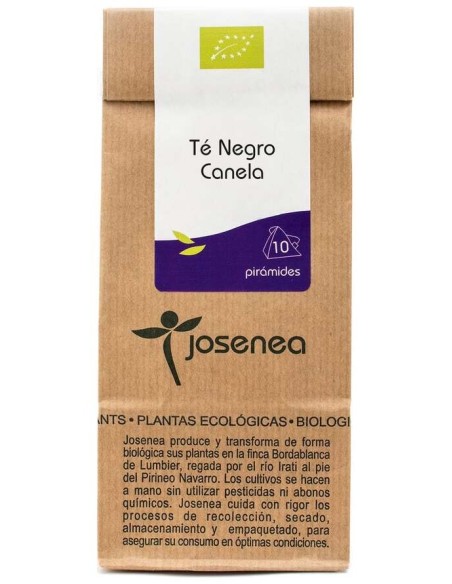 Josenea Te Negro Con Canela Bio B-10 Piramides 20G