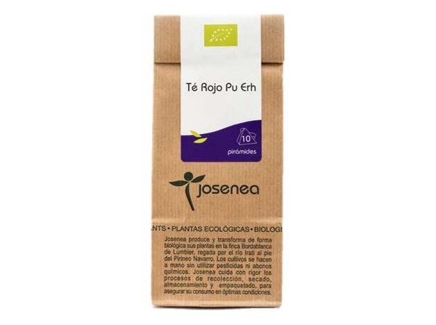 Josenea Té Rojo Pu Erh Bio 10 Pirámides