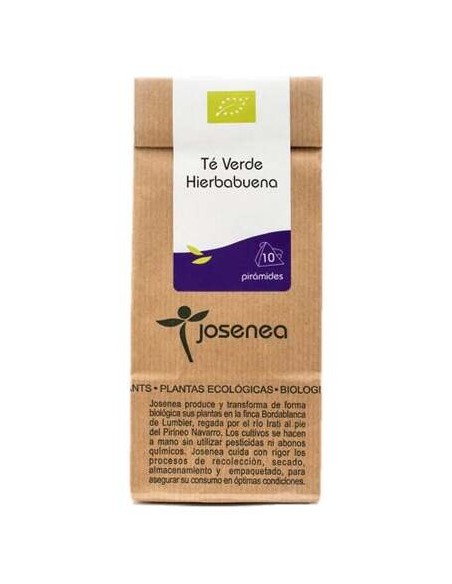 Josenea Té Verde Hierbabuena Bio 10 Pirámides