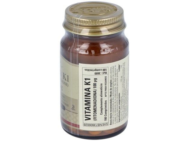 Vitamina K Natural 100Mcg. 100Comp.