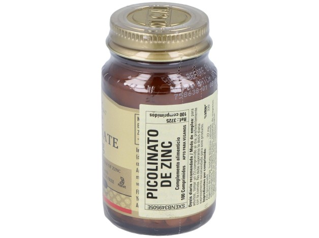 Solgar Picolinato De Zinc 22Mg 100Comp