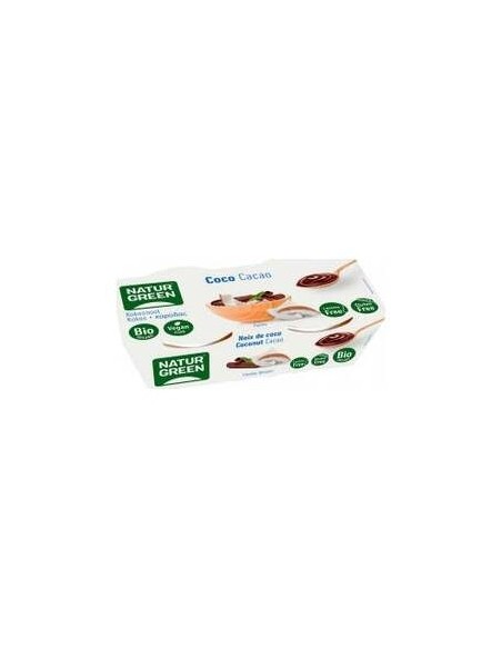 Naturgreen Postre Ecológico De Coco Y  Cacao 2X125G